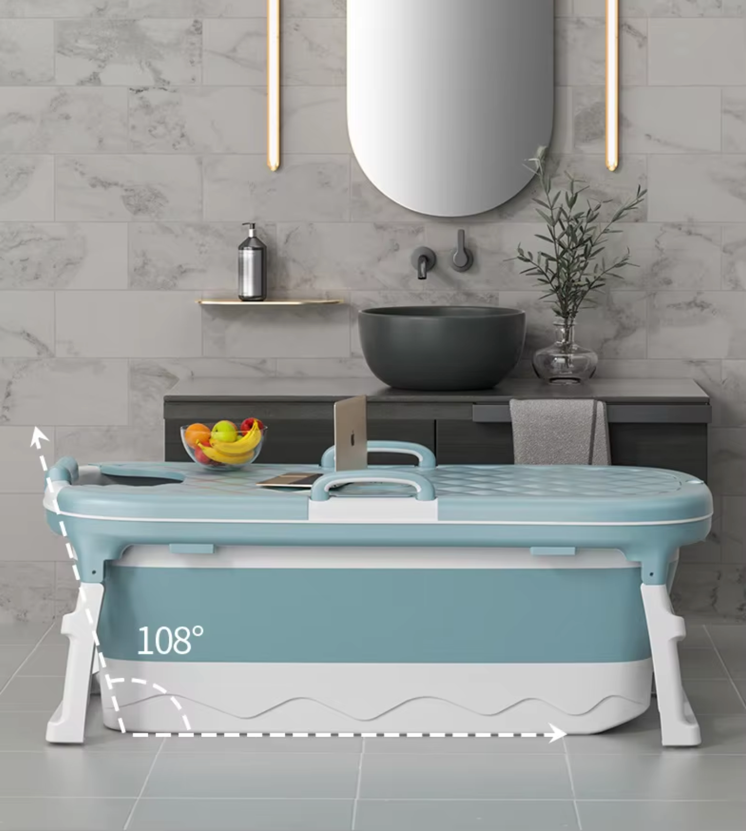 حمام الاستحمام المركب Foldable Bathtub